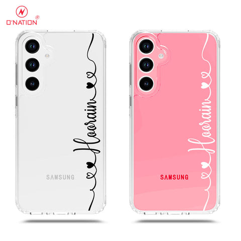 Samsung Galaxy A33 5G Cover - Personalised Name Series - 8 Designs - Clear Phone Case - Soft Silicon Borders