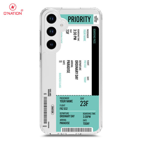Samsung Galaxy A33 5G Cover - Personalised Boarding Pass Ticket Series - 5 Designs - Clear Phone Case - Soft Silicon Borders