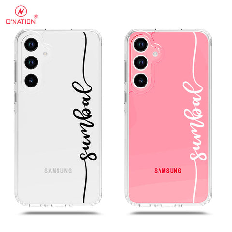 Samsung Galaxy A33 5G Cover - Personalised Name Series - 8 Designs - Clear Phone Case - Soft Silicon Borders