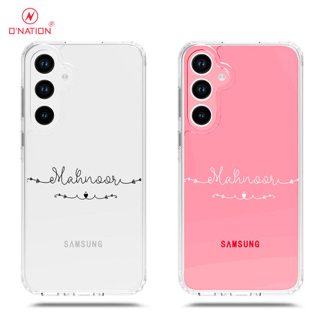 Samsung Galaxy A33 5G Cover - Personalised Name Series - 8 Designs - Clear Phone Case - Soft Silicon Borders