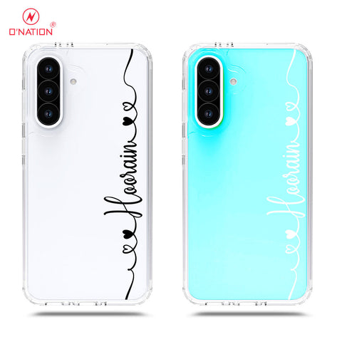 Samsung Galaxy A36 Cover - Personalised Name Series - 8 Designs - Clear Phone Case - Soft Silicon Borders