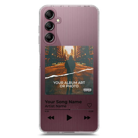 Samsung Galaxy A14 Cover - Personalised Album Art Series - Clear Phone Case - Soft Silicon Borders