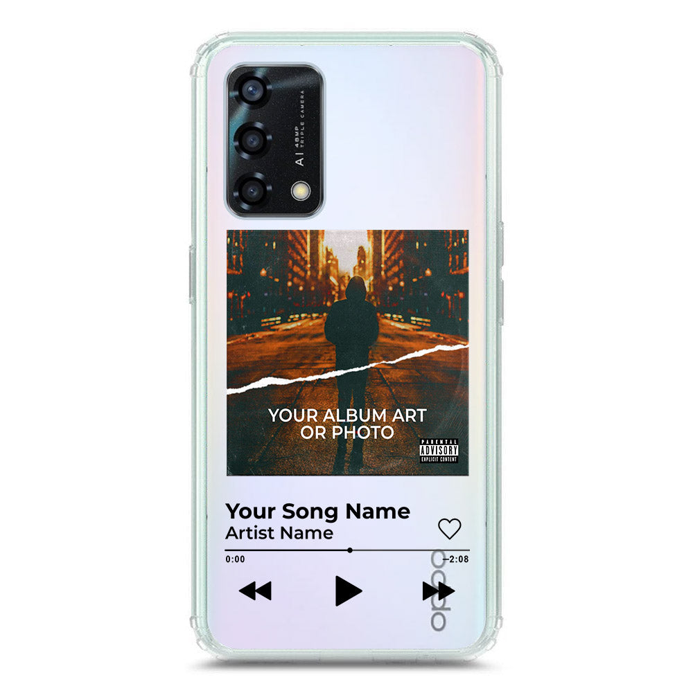 Oppo Reno 6 Lite Cover - Personalised Album Art Series - Clear Phone Case - Soft Silicon Borders