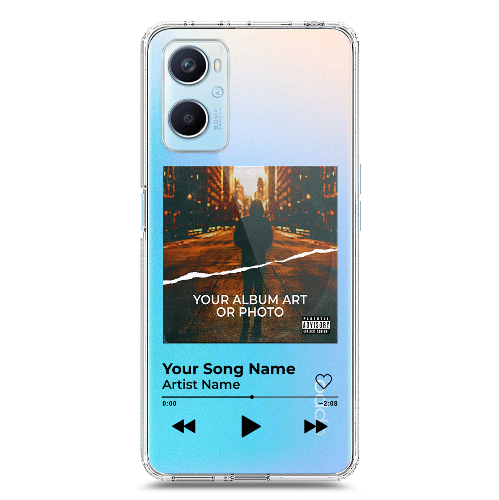 Oppo A96 4G Cover - Personalised Album Art Series - Clear Phone Case - Soft Silicon Borders