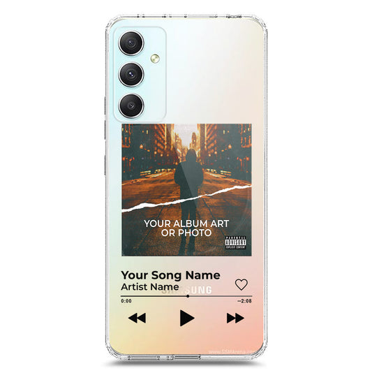Samsung Galaxy A34 5G Cover - Personalised Album Art Series - Clear Phone Case - Soft Silicon Borders