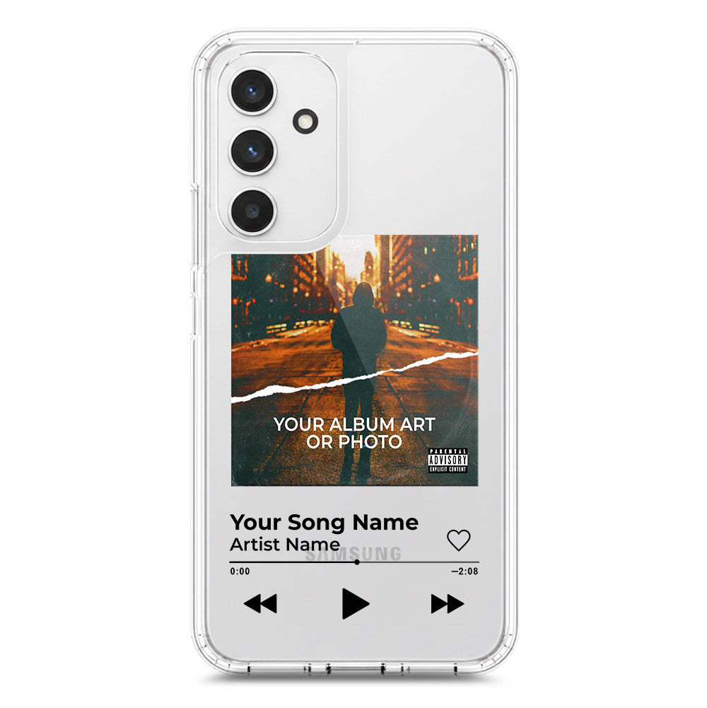 Samsung Galaxy A54 Cover - Personalised Album Art Series - Clear Phone Case - Soft Silicon Borders