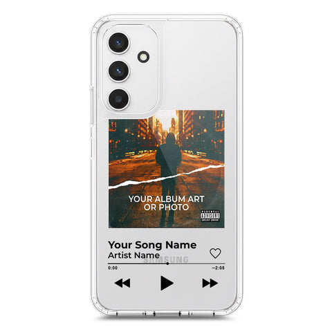 Samsung Galaxy A54 Cover - Personalised Album Art Series - Clear Phone Case - Soft Silicon Borders