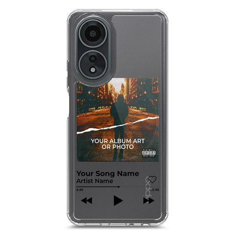 Oppo A58 4G Cover - Personalised Album Art Series - Clear Phone Case - Soft Silicon Borders