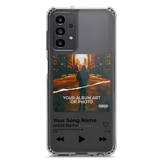 Samsung Galaxy A13 Cover - Personalised Album Art Series - Clear Phone Case - Soft Silicon Borders