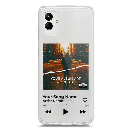 Samsung Galaxy A05 Cover - Personalised Album Art Series - Clear Phone Case - Soft Silicon Borders