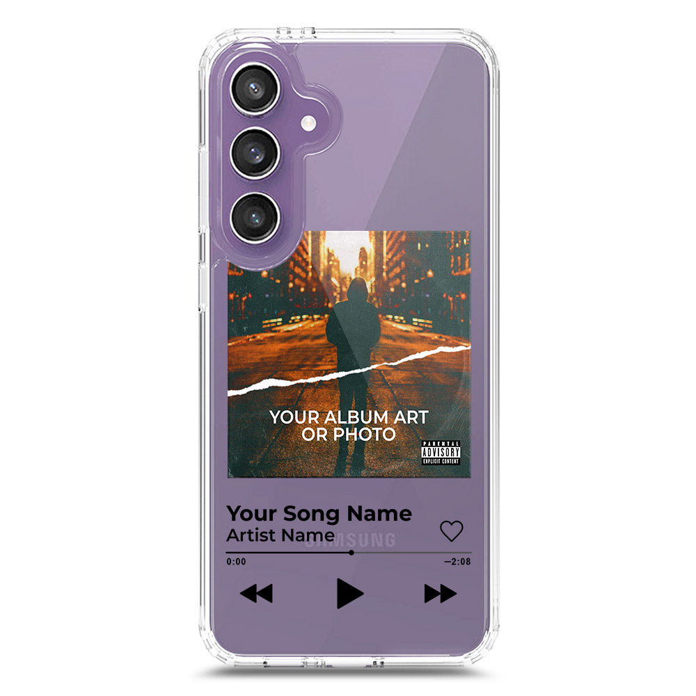 Samsung Galaxy S23 FE Cover - Personalised Album Art Series - Clear Phone Case - Soft Silicon Borders