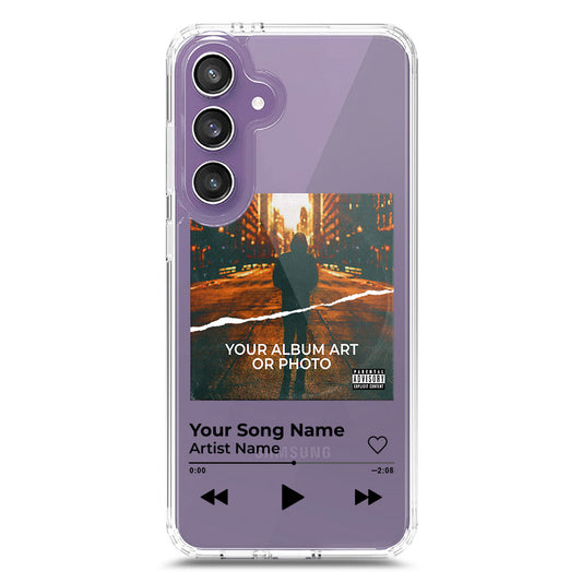 Samsung Galaxy S23 FE Cover - Personalised Album Art Series - Clear Phone Case - Soft Silicon Borders