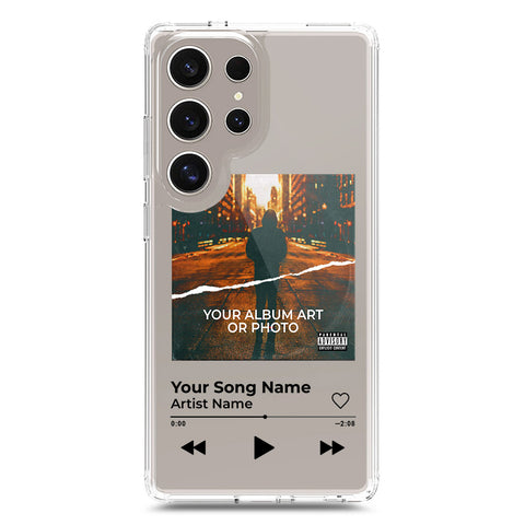 Samsung Galaxy S24 Ultra Cover - Personalised Album Art Series - Clear Phone Case - Soft Silicon Borders