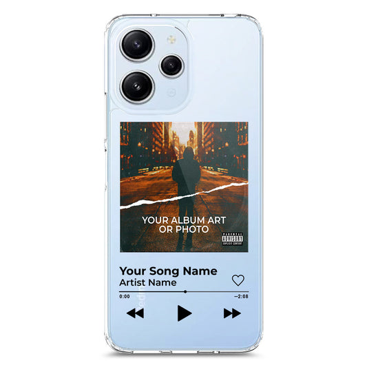 Xiaomi Redmi 12 Cover - Personalised Album Art Series - Clear Phone Case - Soft Silicon Borders