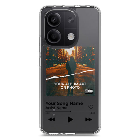 Xiaomi Redmi Note 13 Cover - Personalised Album Art Series - Clear Phone Case - Soft Silicon Borders