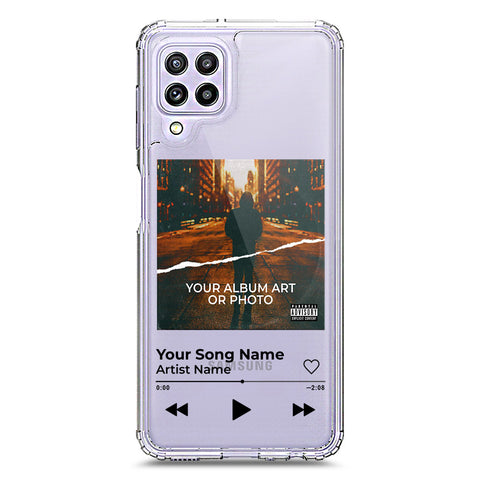 Samsung Galaxy A22 Cover - Personalised Album Art Series - Clear Phone Case - Soft Silicon Borders