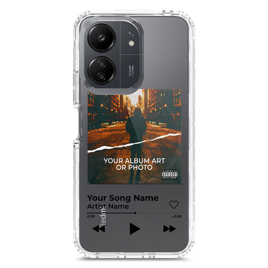 Xiaomi Redmi 13C Cover - Personalised Album Art Series - Clear Phone Case - Soft Silicon Borders