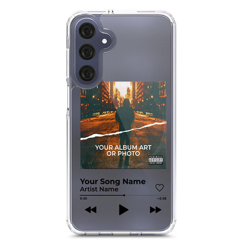 Samsung Galaxy A16 Cover - Personalised Album Art Series - Clear Phone Case - Soft Silicon Borders