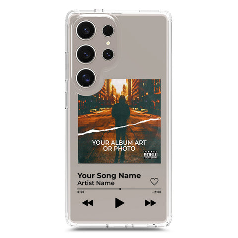 Samsung Galaxy S25 Ultra Cover - Personalised Album Art Series - Clear Phone Case - Soft Silicon Borders