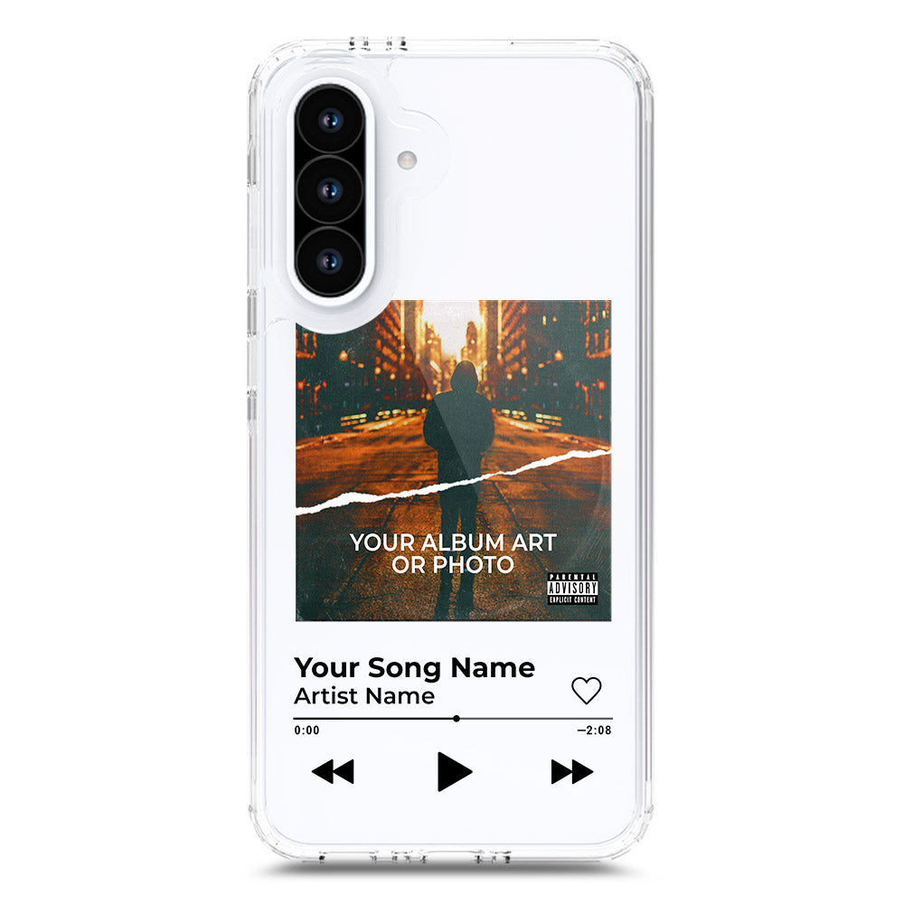 Samsung Galaxy A36 Cover - Personalised Album Art Series - Clear Phone Case - Soft Silicon Borders