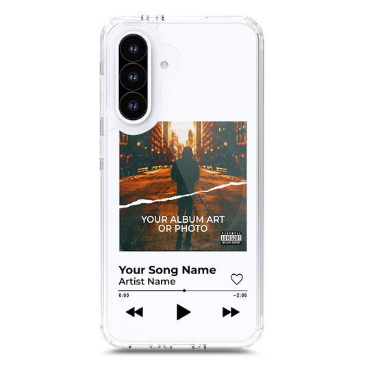 Samsung Galaxy A56 Cover - Personalised Album Art Series - Clear Phone Case - Soft Silicon Borders