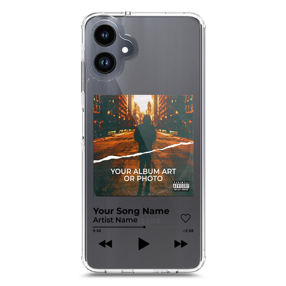 Samsung Galaxy A06 Cover - Personalised Album Art Series - Clear Phone Case - Soft Silicon Borders