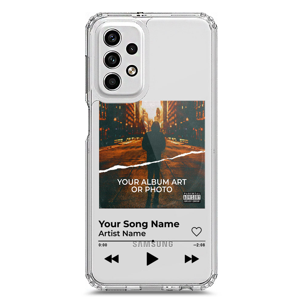 Samsung Galaxy A23 Cover - Personalised Album Art Series - Clear Phone Case - Soft Silicon Borders
