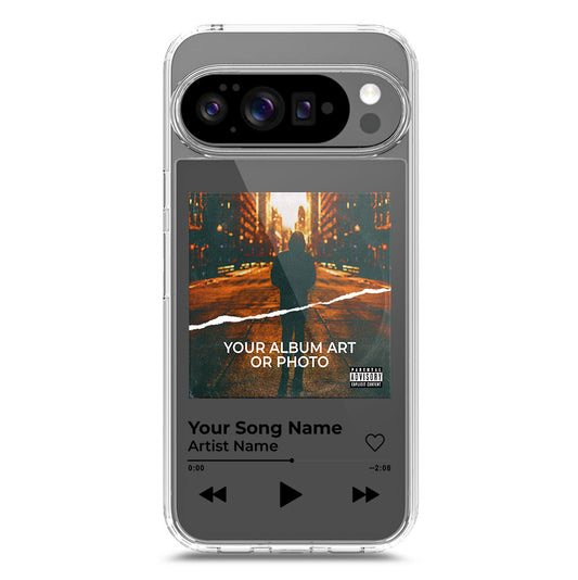 Google Pixel 10 Cover - Personalised Album Art Series - Clear Phone Case - Soft Silicon Borders