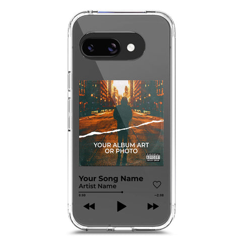Google Pixel 9a Cover - Personalised Album Art Series - Clear Phone Case - Soft Silicon Borders
