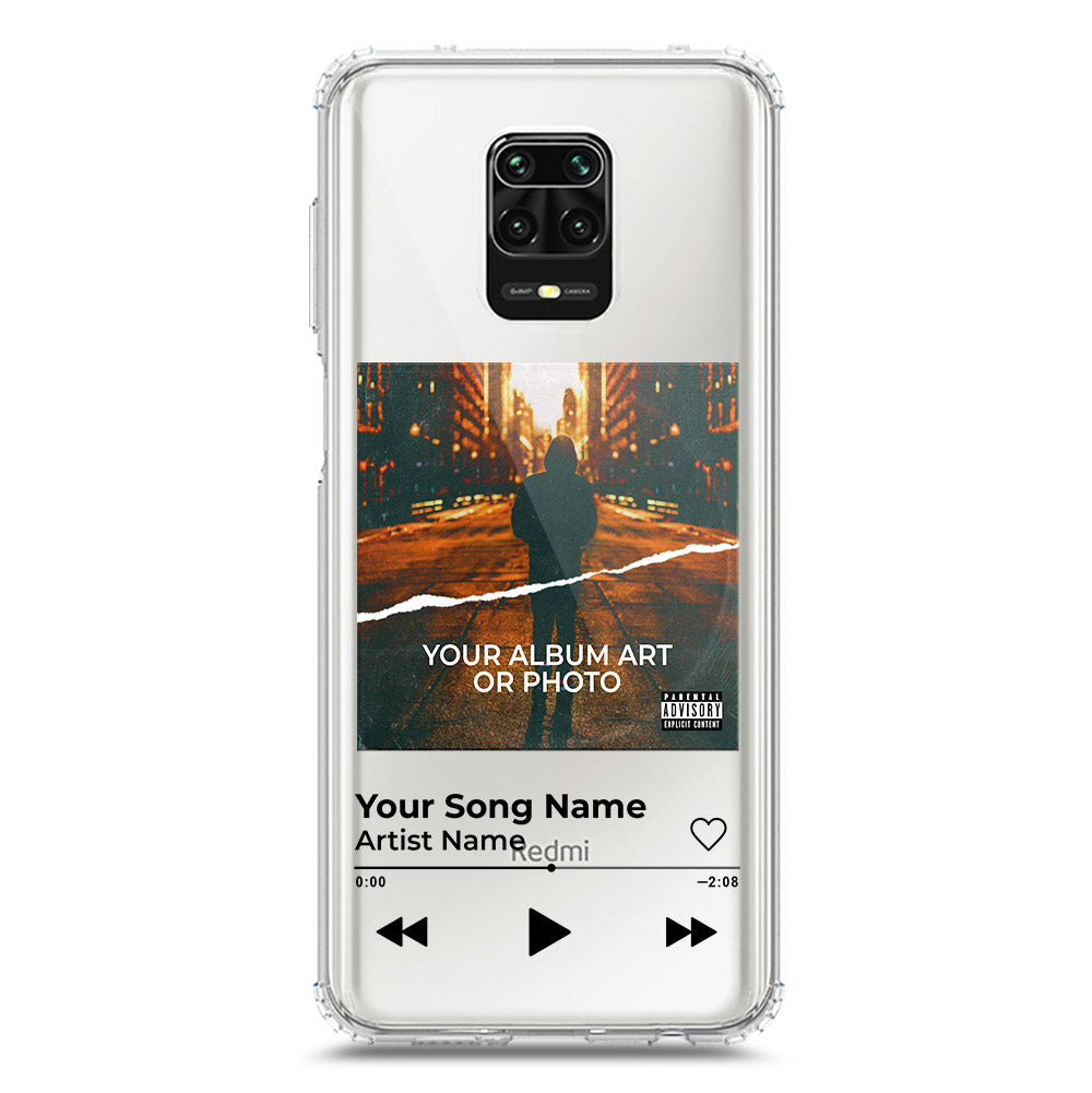 Xiaomi Redmi Note 9 Pro Max Cover - Personalised Album Art Series - Clear Phone Case - Soft Silicon Borders