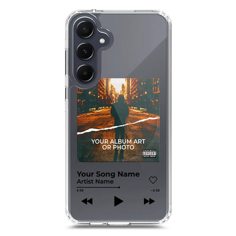Samsung Galaxy A55 Cover - Personalised Album Art Series - Clear Phone Case - Soft Silicon Borders