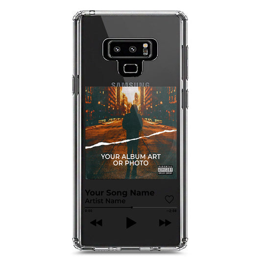 Samsung Galaxy Note 9 Cover - Personalised Album Art Series - Clear Phone Case - Soft Silicon Borders