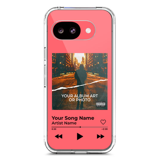Google Pixel 10a Cover - Personalised Album Art Series - Clear Phone Case - Soft Silicon Borders