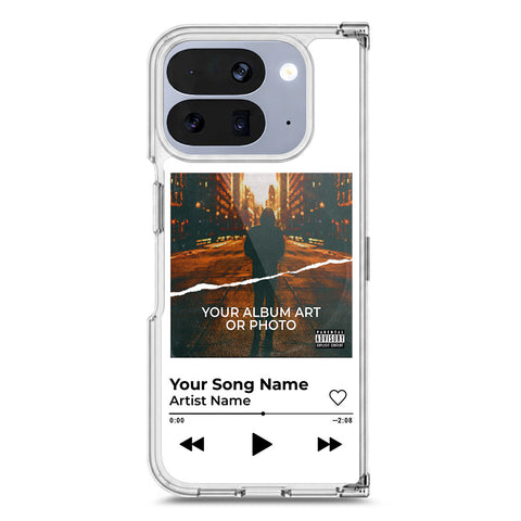 Google Pixel 10 Pro Fold Cover - Personalised Album Art Series - Clear Phone Case - Soft Silicon Borders