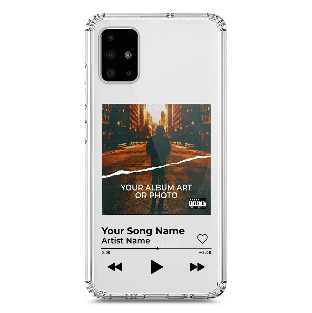 Samsung Galaxy A51 Cover - Personalised Album Art Series - Clear Phone Case - Soft Silicon Borders