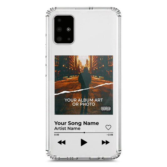 Samsung Galaxy A51 Cover - Personalised Album Art Series - Clear Phone Case - Soft Silicon Borders