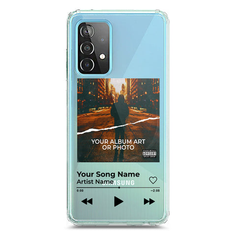 Samsung Galaxy A52 Cover - Personalised Album Art Series - Clear Phone Case - Soft Silicon Borders