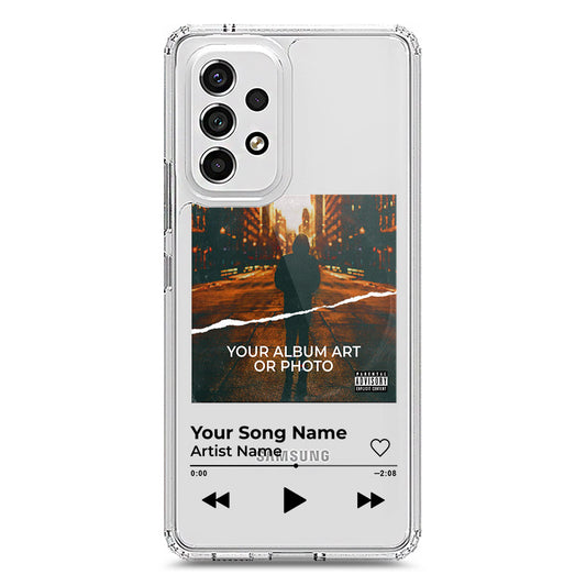 Samsung Galaxy A53 5G Cover - Personalised Album Art Series - Clear Phone Case - Soft Silicon Borders