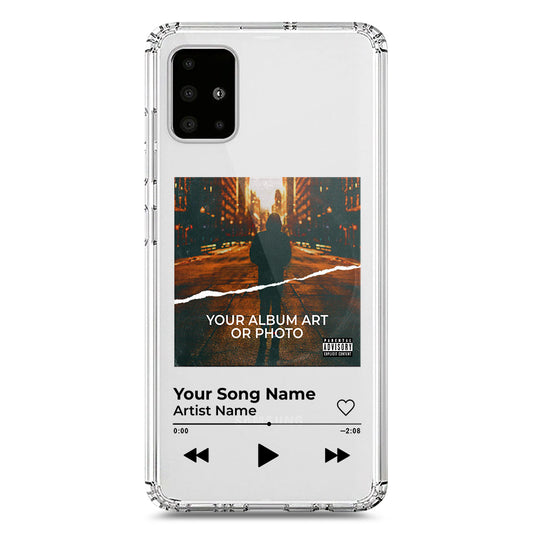 Samsung Galaxy A71 Cover - Personalised Album Art Series - Clear Phone Case - Soft Silicon Borders