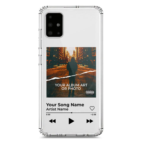 Samsung Galaxy A71 Cover - Personalised Album Art Series - Clear Phone Case - Soft Silicon Borders