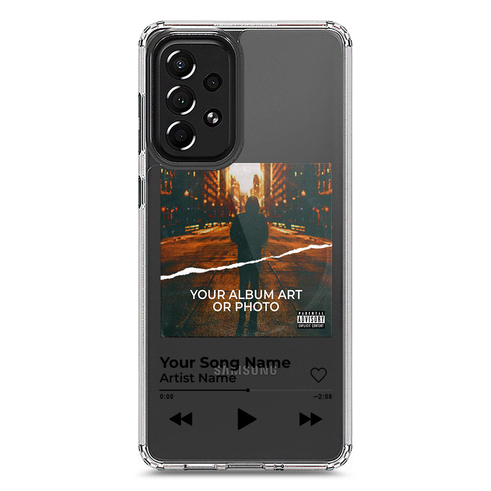 Samsung Galaxy A73 5G Cover - Personalised Album Art Series - Clear Phone Case - Soft Silicon Borders
