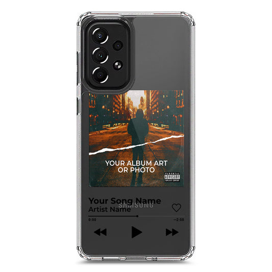 Samsung Galaxy A73 5G Cover - Personalised Album Art Series - Clear Phone Case - Soft Silicon Borders