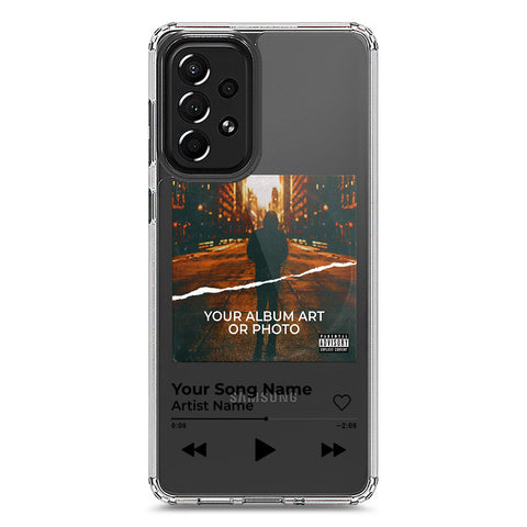 Samsung Galaxy A73 5G Cover - Personalised Album Art Series - Clear Phone Case - Soft Silicon Borders
