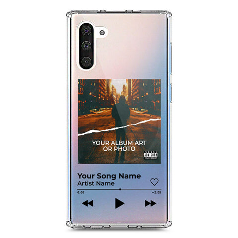 Samsung Galaxy Note 10 Cover - Personalised Album Art Series - Clear Phone Case - Soft Silicon Borders