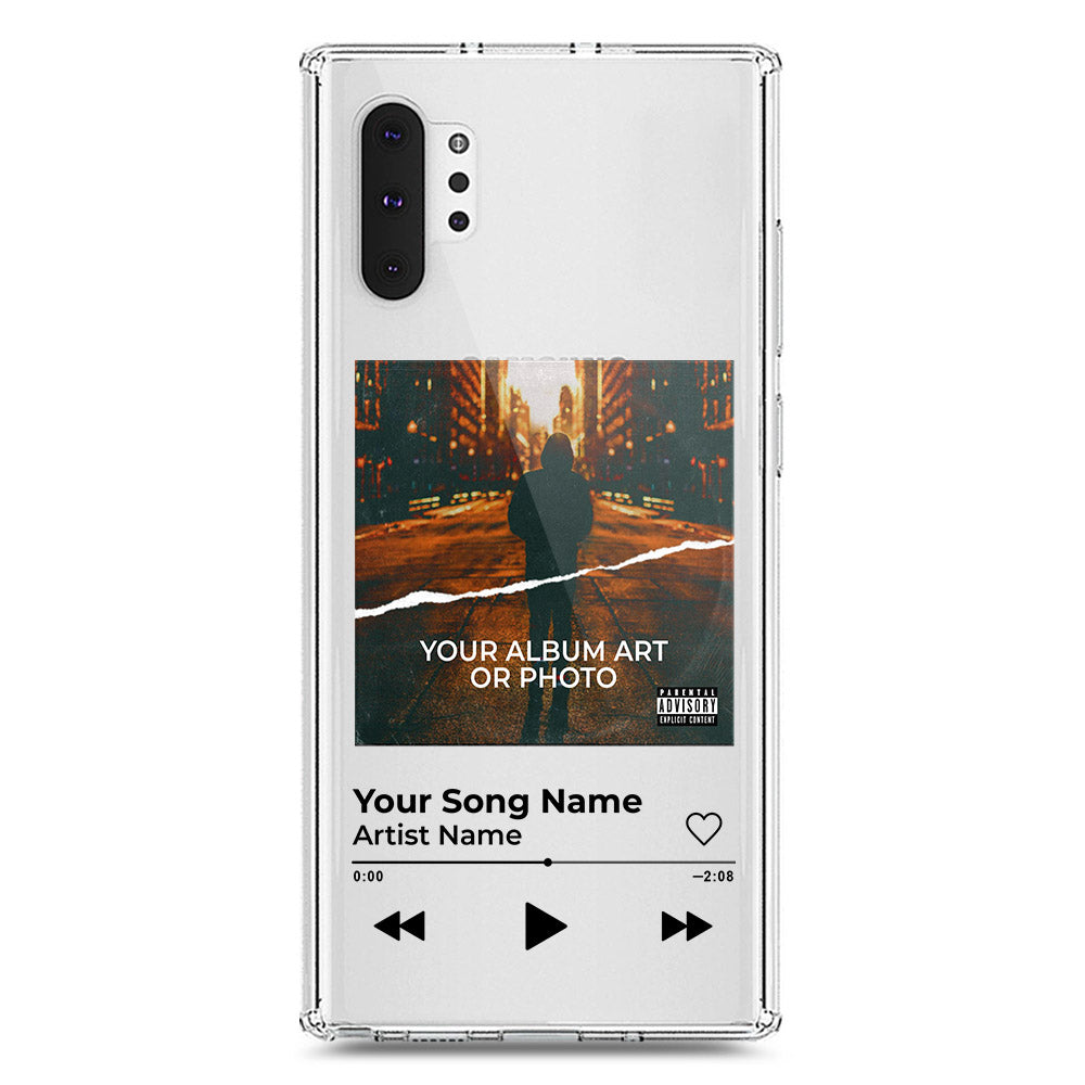 Samsung Galaxy Note 10 Plus Cover - Personalised Album Art Series - Clear Phone Case - Soft Silicon Borders