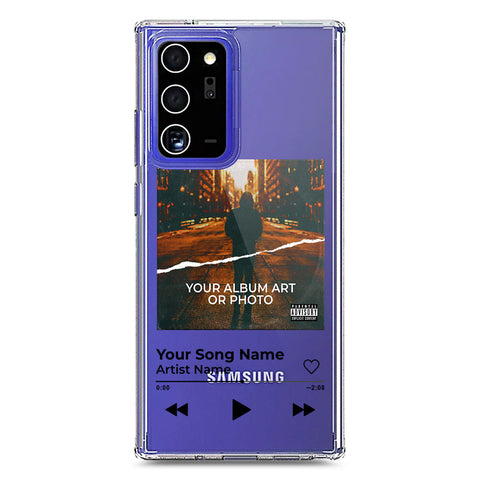 Samsung Galaxy Note 20 Ultra Cover - Personalised Album Art Series - Clear Phone Case - Soft Silicon Borders