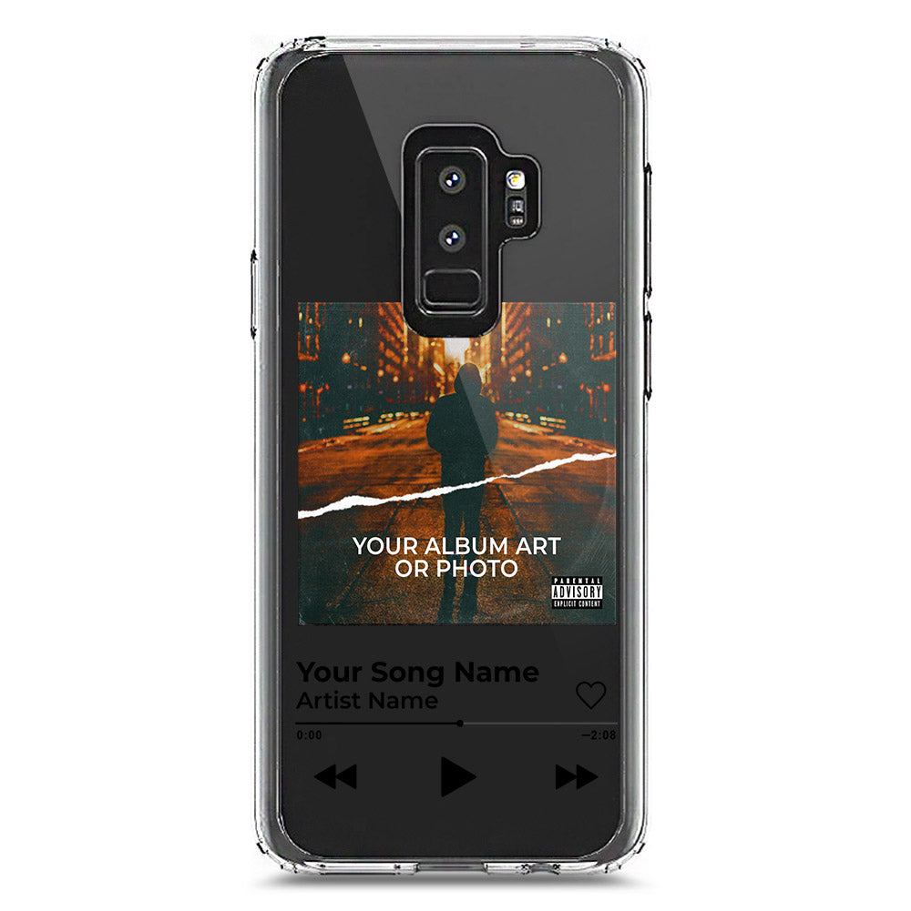 Samsung Galaxy S9 Plus Cover - Personalised Album Art Series - Clear Phone Case - Soft Silicon Borders