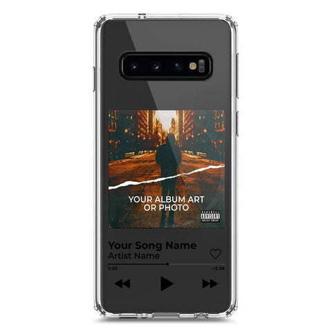 Samsung Galaxy S10 Cover - Personalised Album Art Series - Clear Phone Case - Soft Silicon Borders