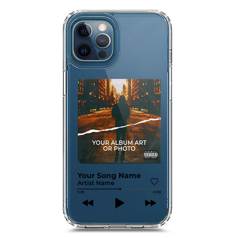 iPhone 12 Pro Max Cover - Personalised Album Art Series - Clear Phone Case - Soft Silicon Borders