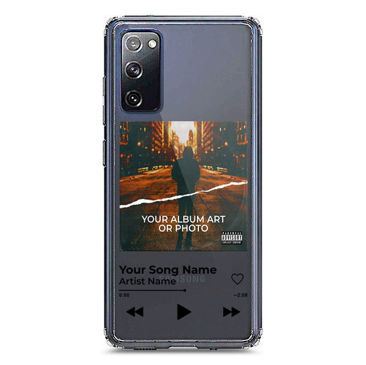 Samsung Galaxy S20 FE Cover - Personalised Album Art Series - Clear Phone Case - Soft Silicon Borders